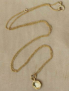 Hammered Bowl Necklace